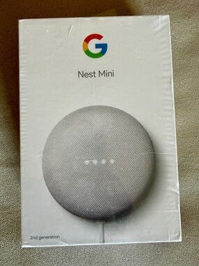 Google Nest Mini 2nd
Generation Smart Speaker
White Gen, NEW & SEALED